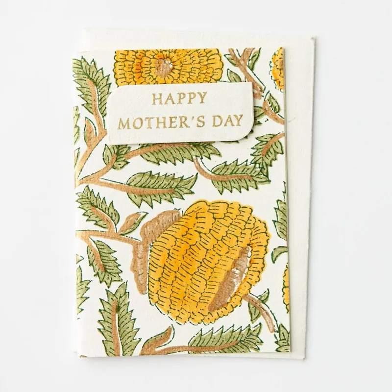 Marigold Sunshine Floral Mother's Day Card sold by Paper Source