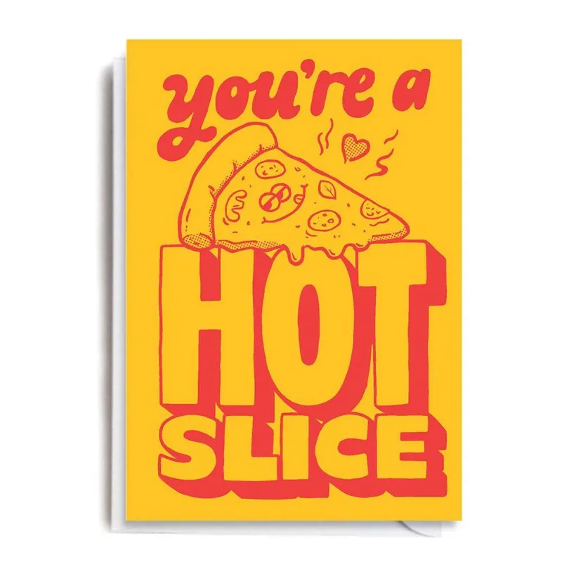 Pizza Love Card sold by Paper Source