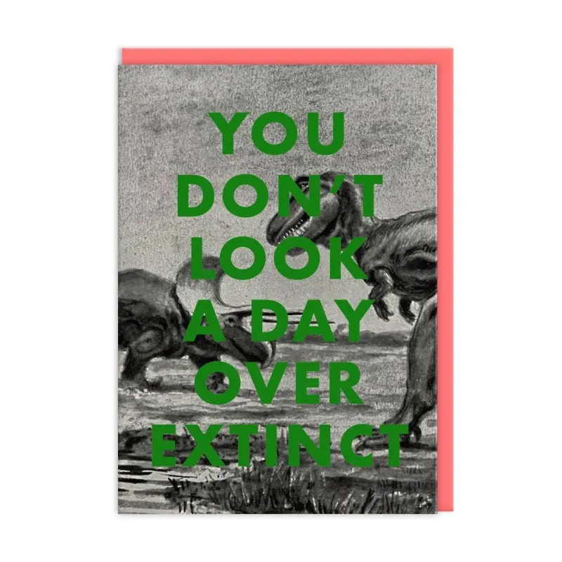 Day Over Extinct Birthday Card sold by Paper Source
