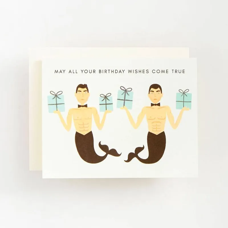 Bowtied Mermen Birthday Card made by Paper Source