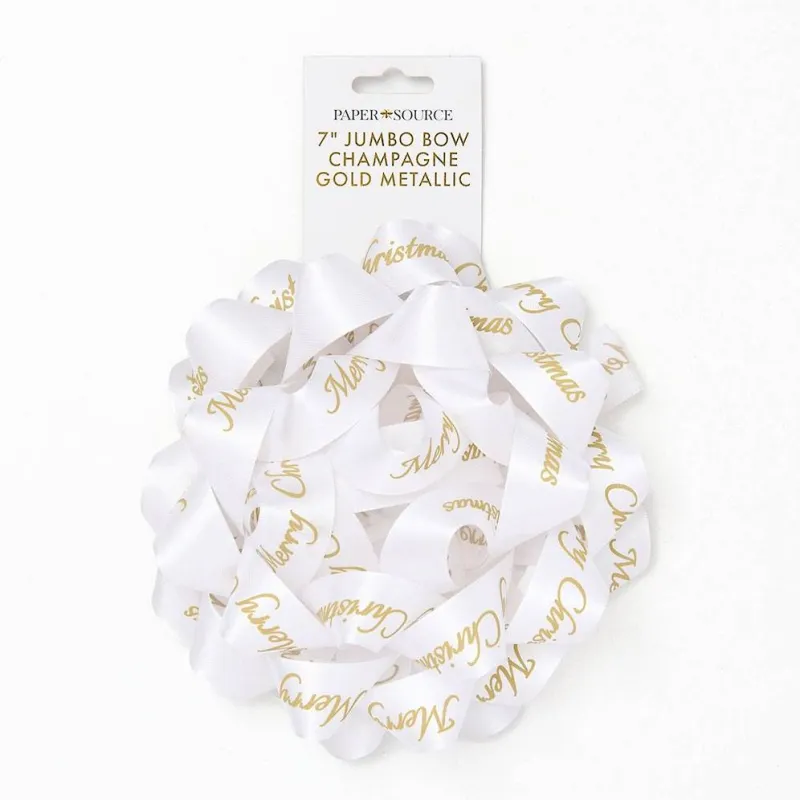 Jumbo Merry Christmas Bow 7" sold by Paper Source