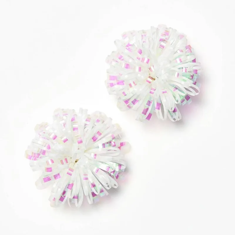 Iridescent 4" Bow S/2 sold by Paper Source