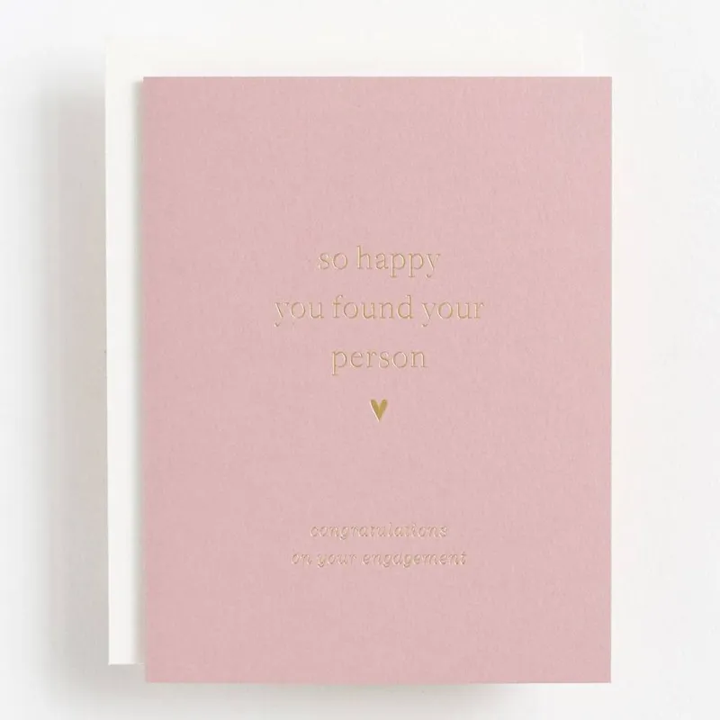 Found Your Person Engagement Card sold by Paper Source