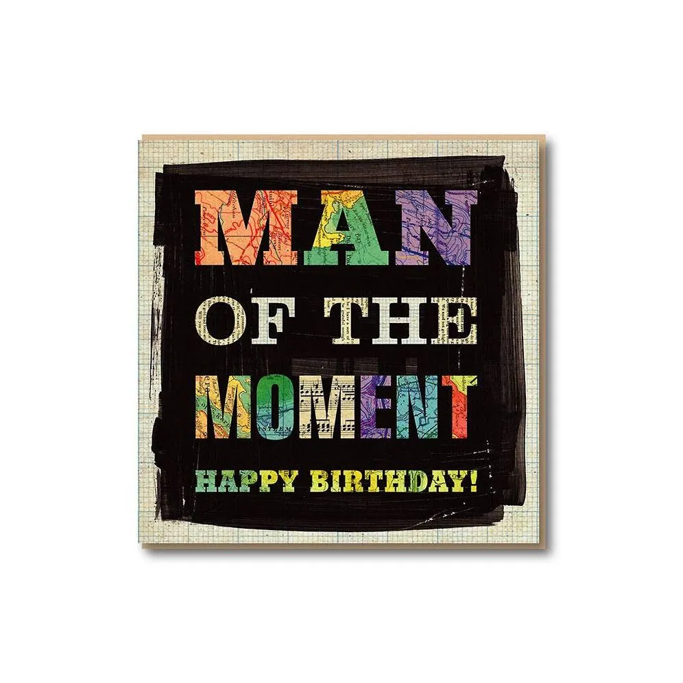 Man Of The Moment Birthday Card sold by Paper Source