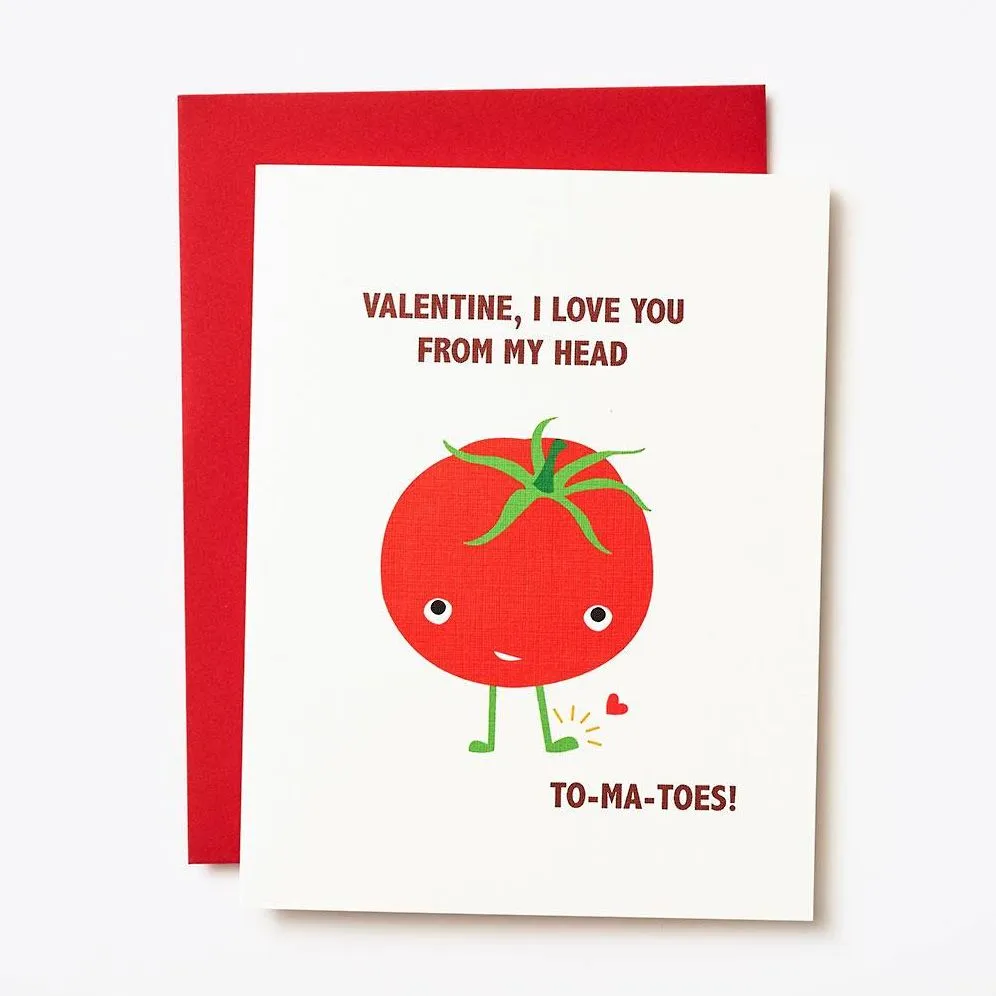 To-Ma-Toes Valentine Card sold by Paper Source
