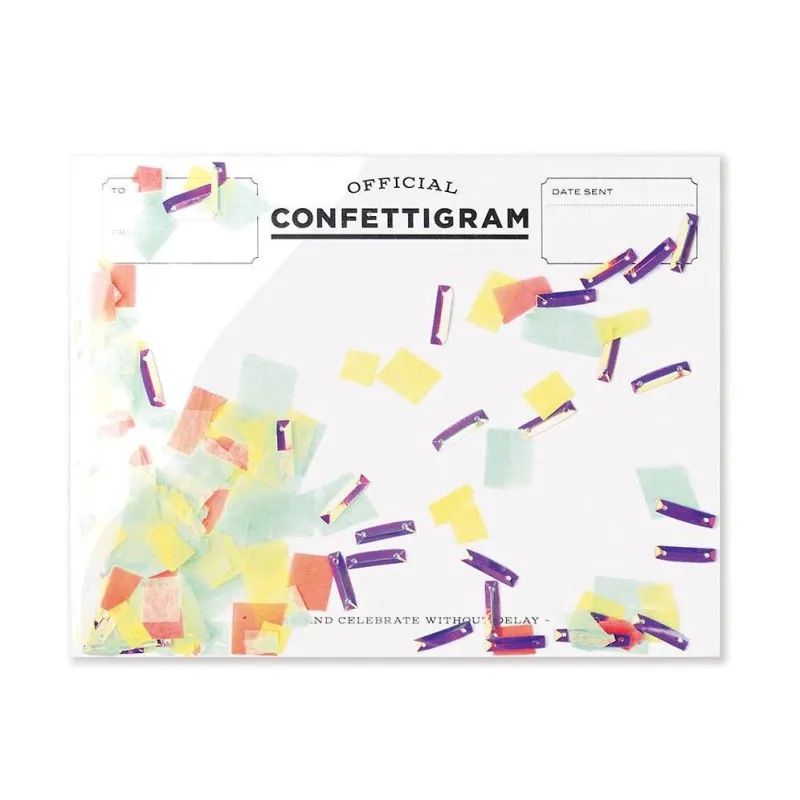 Confettigram Birthday Card made by Paper Source