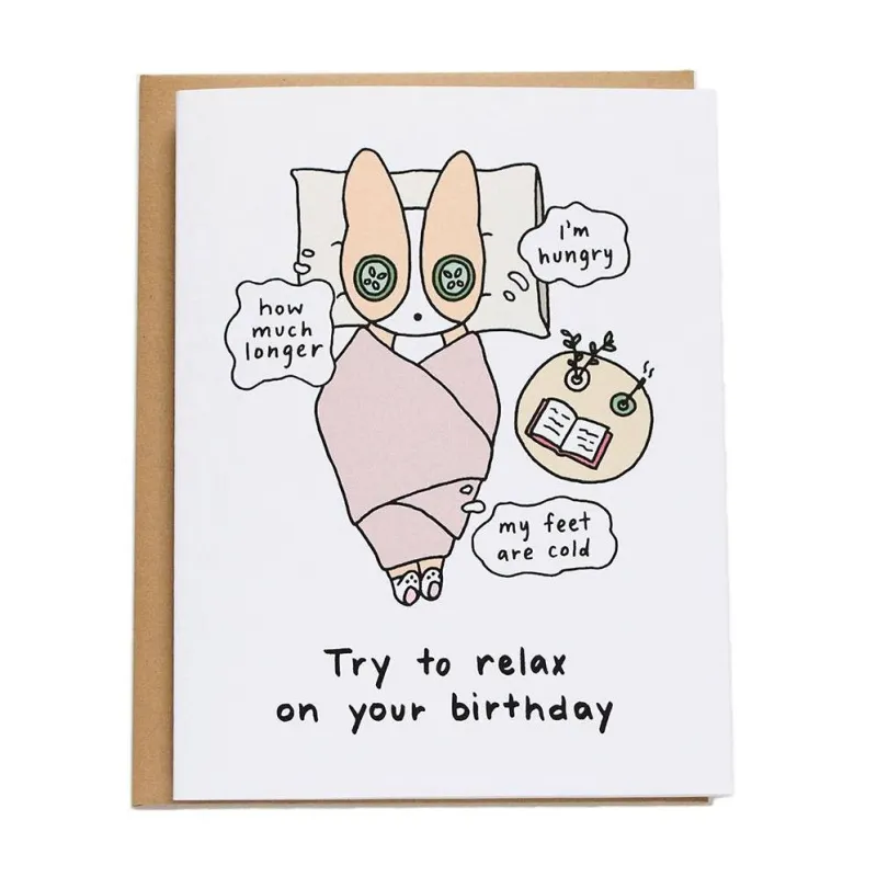 Relax On Your Birthday Card sold by Paper Source