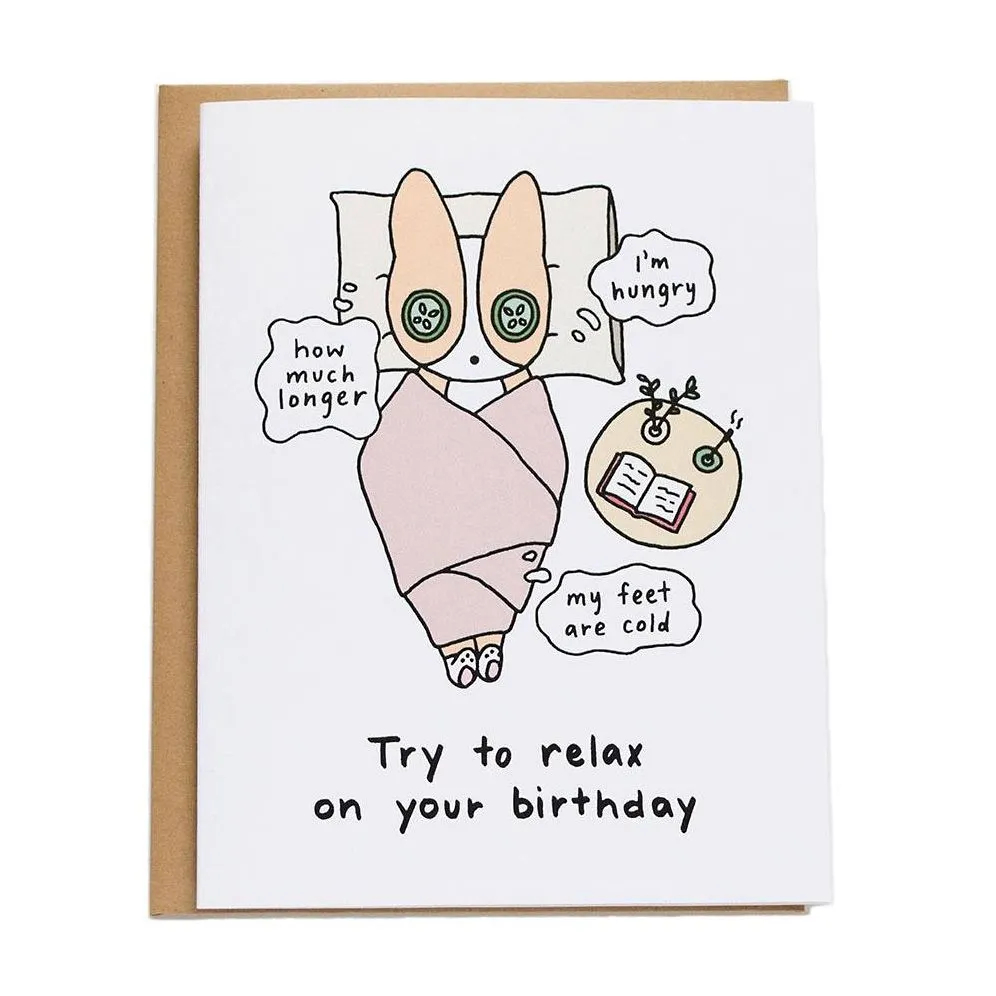 Relax On Your Birthday Card sold by Paper Source