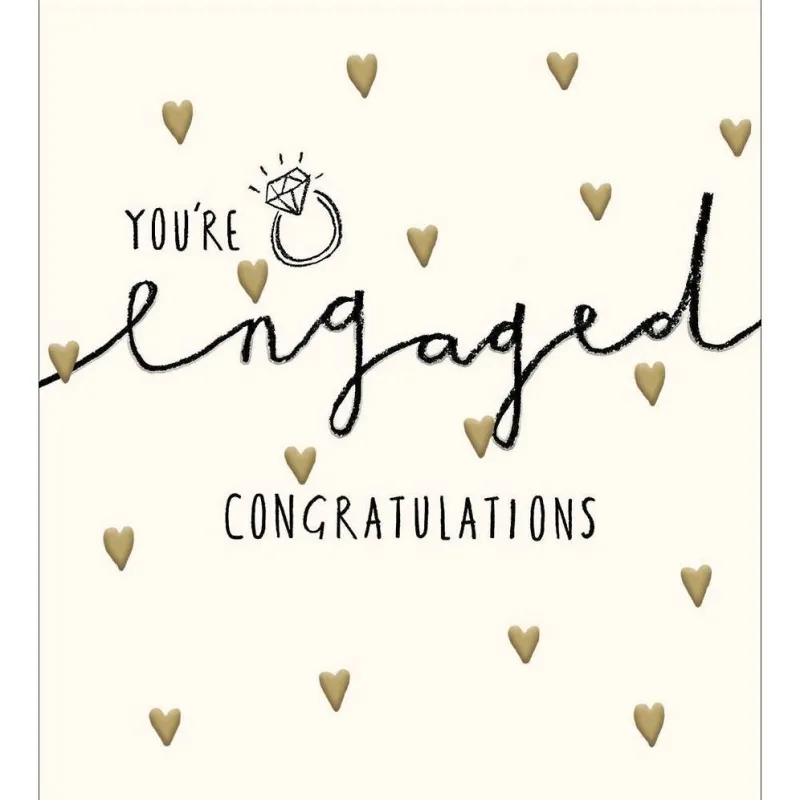Hearts You're Engaged Card sold by Paper Source