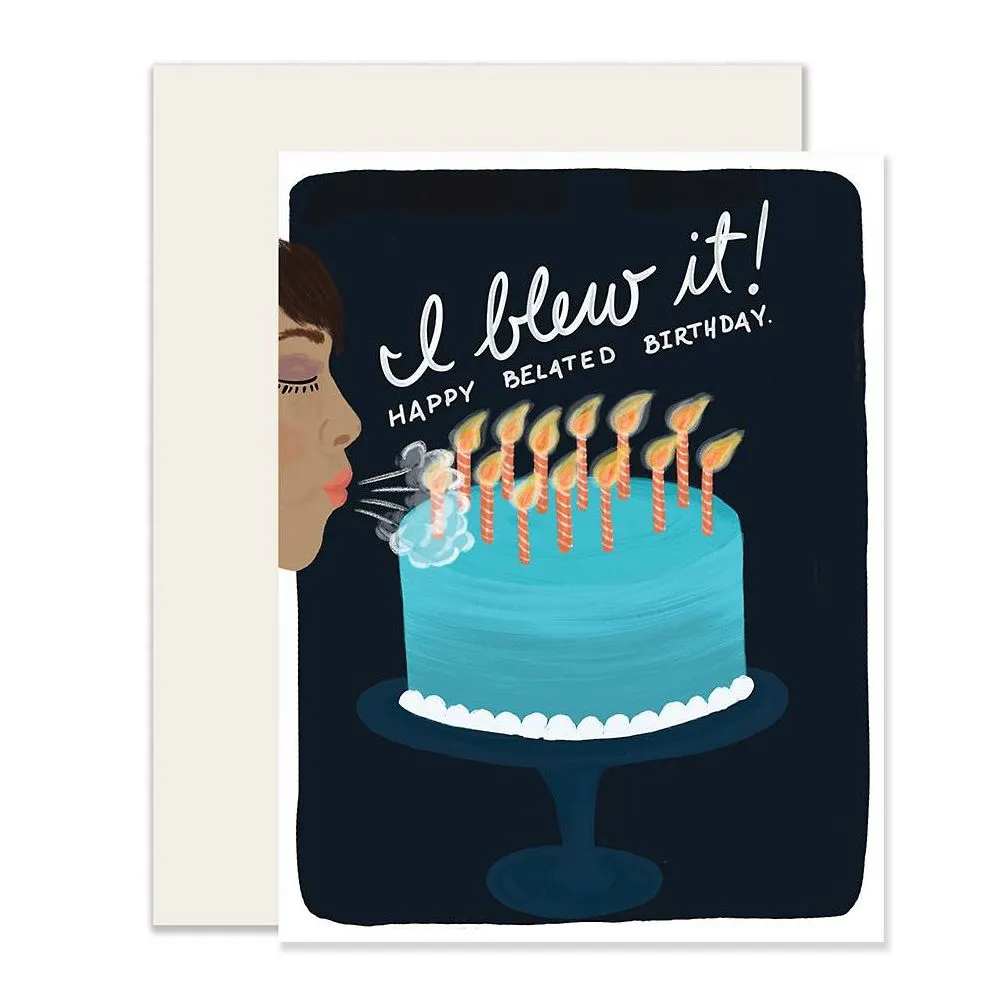 Blew It Belated Birthday Card sold by Paper Source