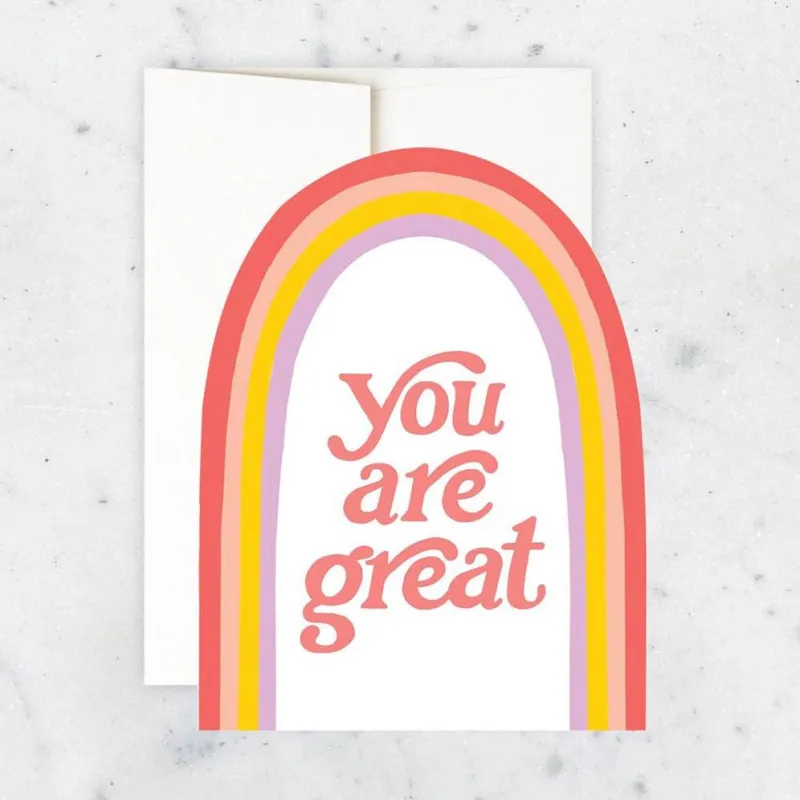 You Are Great Greeting Card sold by Paper Source