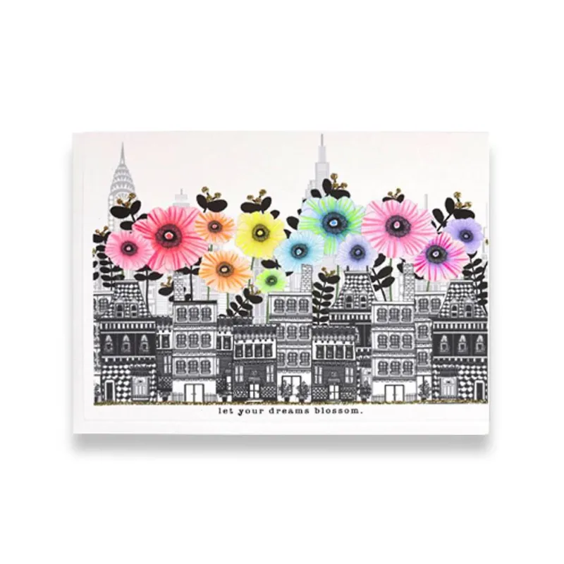 Glitter Let Your Dreams Blossom Encouragement Card sold by Paper Source