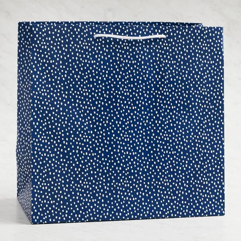 Navy Flurry Large Bag sold by Paper Source