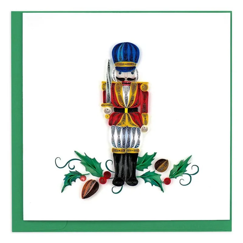 Quilling Nutcracker Christmas Card sold by Paper Source