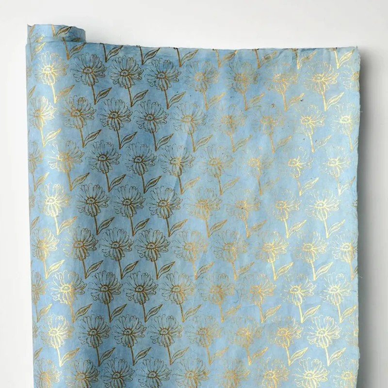 Marguerite Daisies on Light Blue Handmade Paper sold by Paper Source