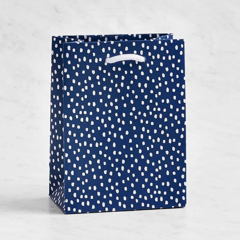 Navy Flurry Small Bag sold by Paper Source