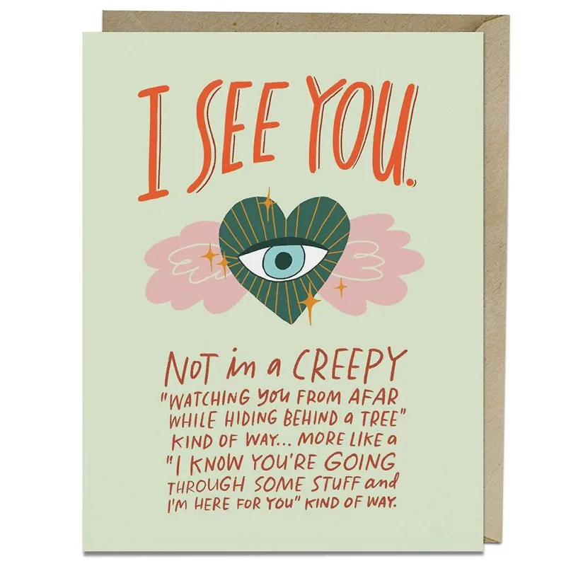 I See You Card Empathy Card sold by Paper Source
