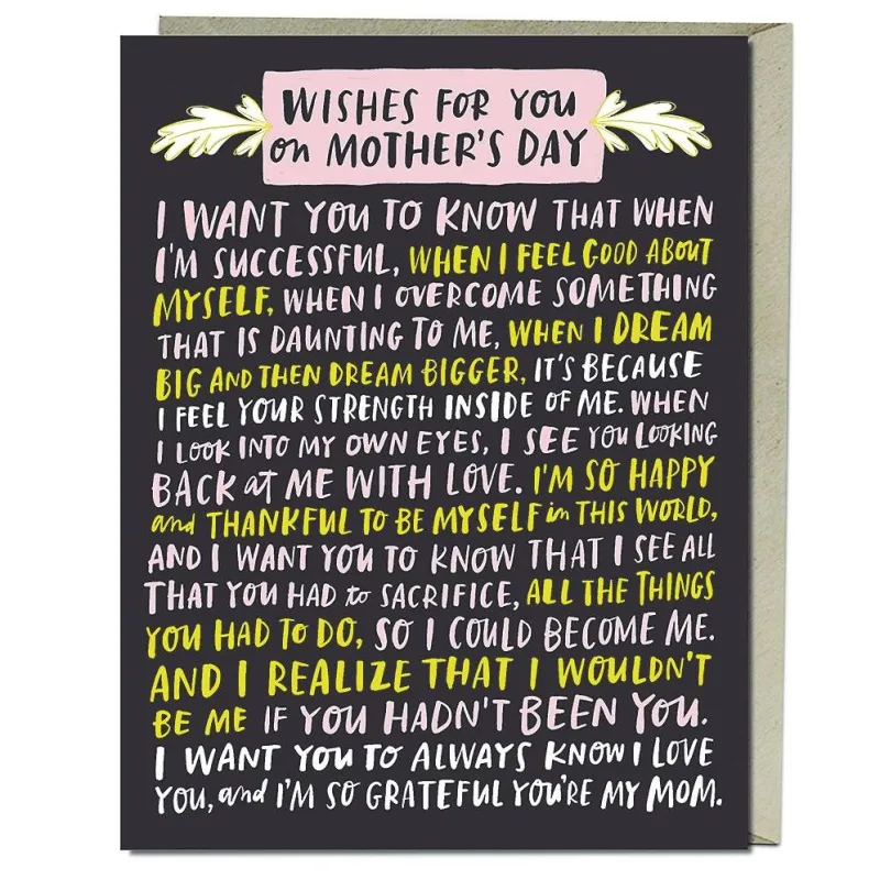 Wishes For You Mother's Day Card made by Paper Source