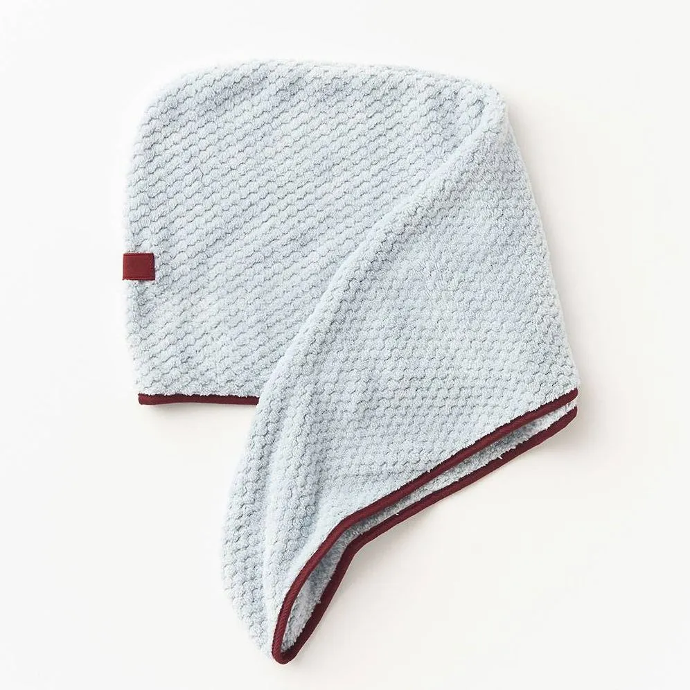 Plush Towel Hair Wrap - Blue sold by Paper Source