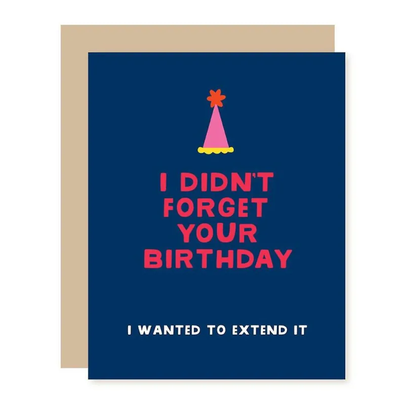Extend Your Birthday Belated Card made by Paper Source