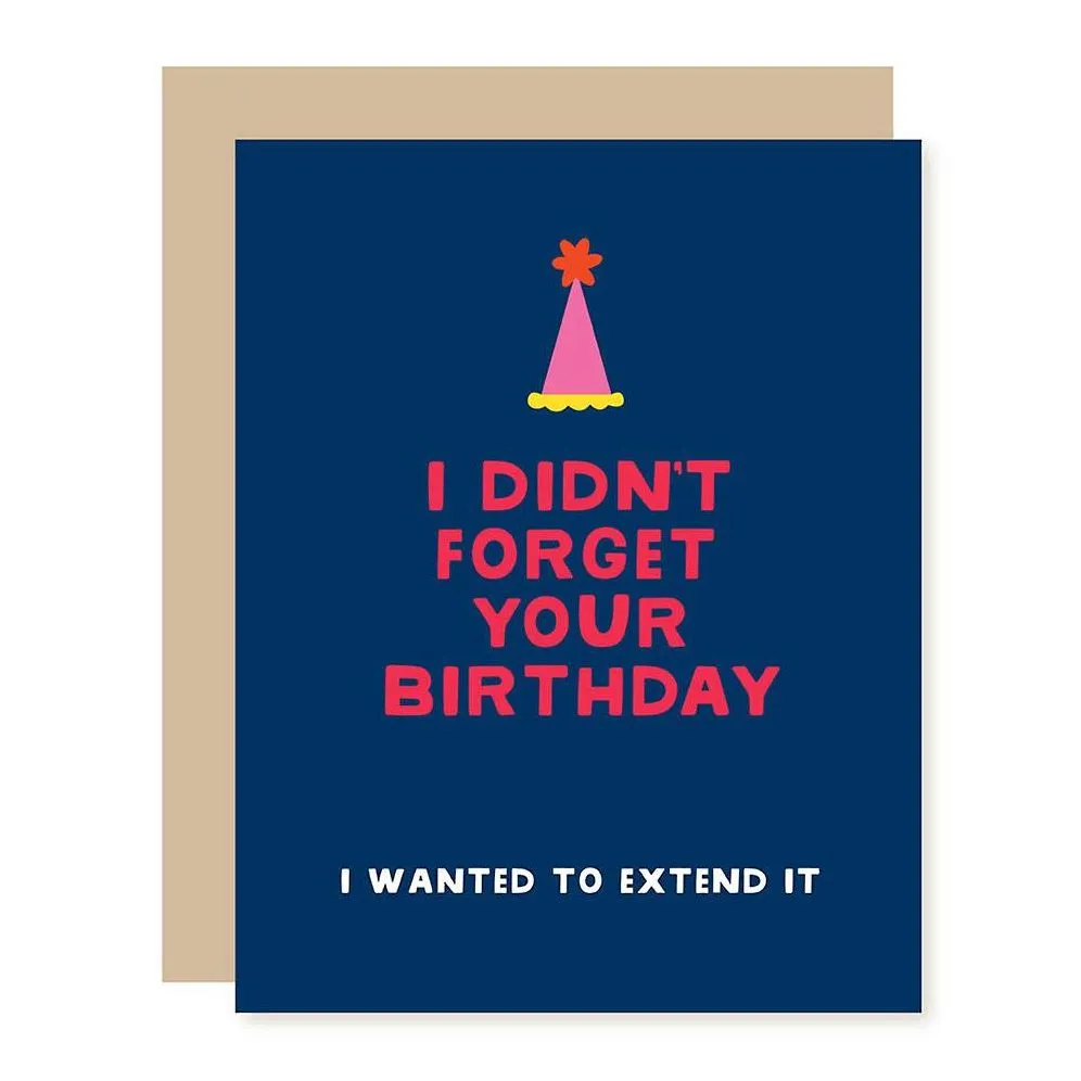 Extend Your Birthday Belated Card sold by Paper Source