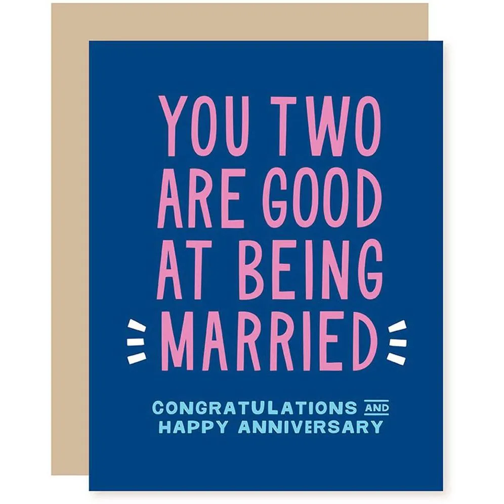Good At Marriage Anniversary Card sold by Paper Source