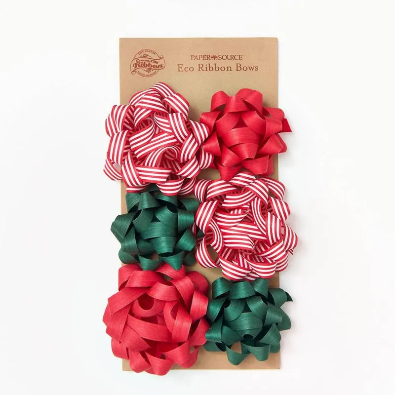 Peppermint Bow Set of 6 sold by Paper Source