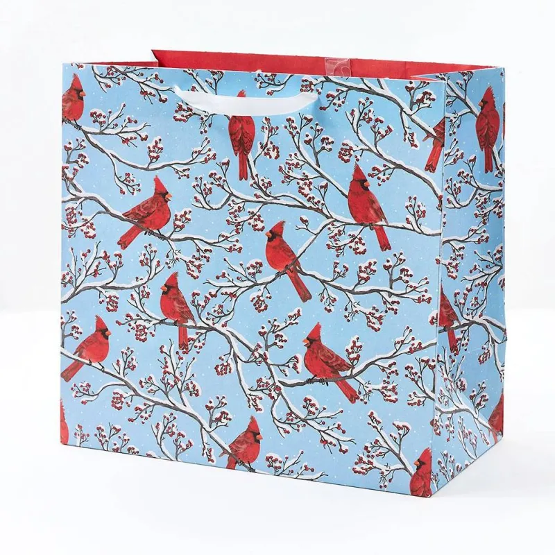 Winter Cardinals Large Gift Bag sold by Paper Source