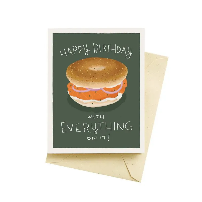 Everything Bagel Birthday Card sold by Paper Source