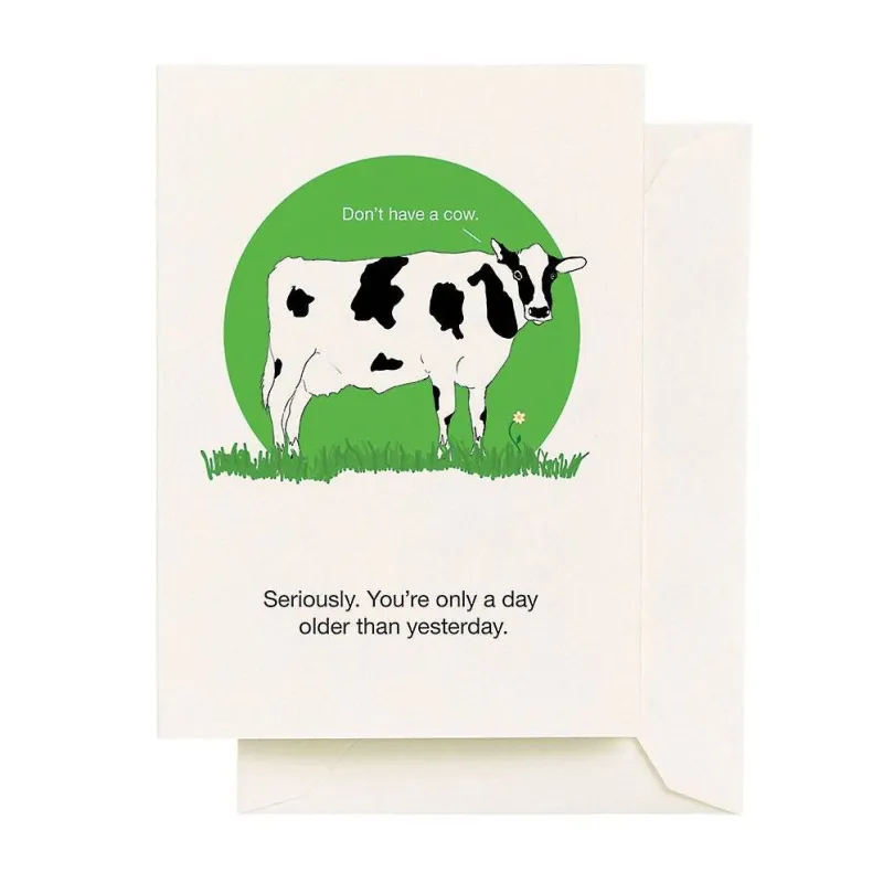 Day Older Cow Birthday Card sold by Paper Source