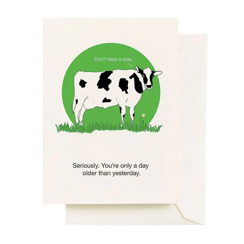 Day Older Cow Birthday Card sold by Paper Source