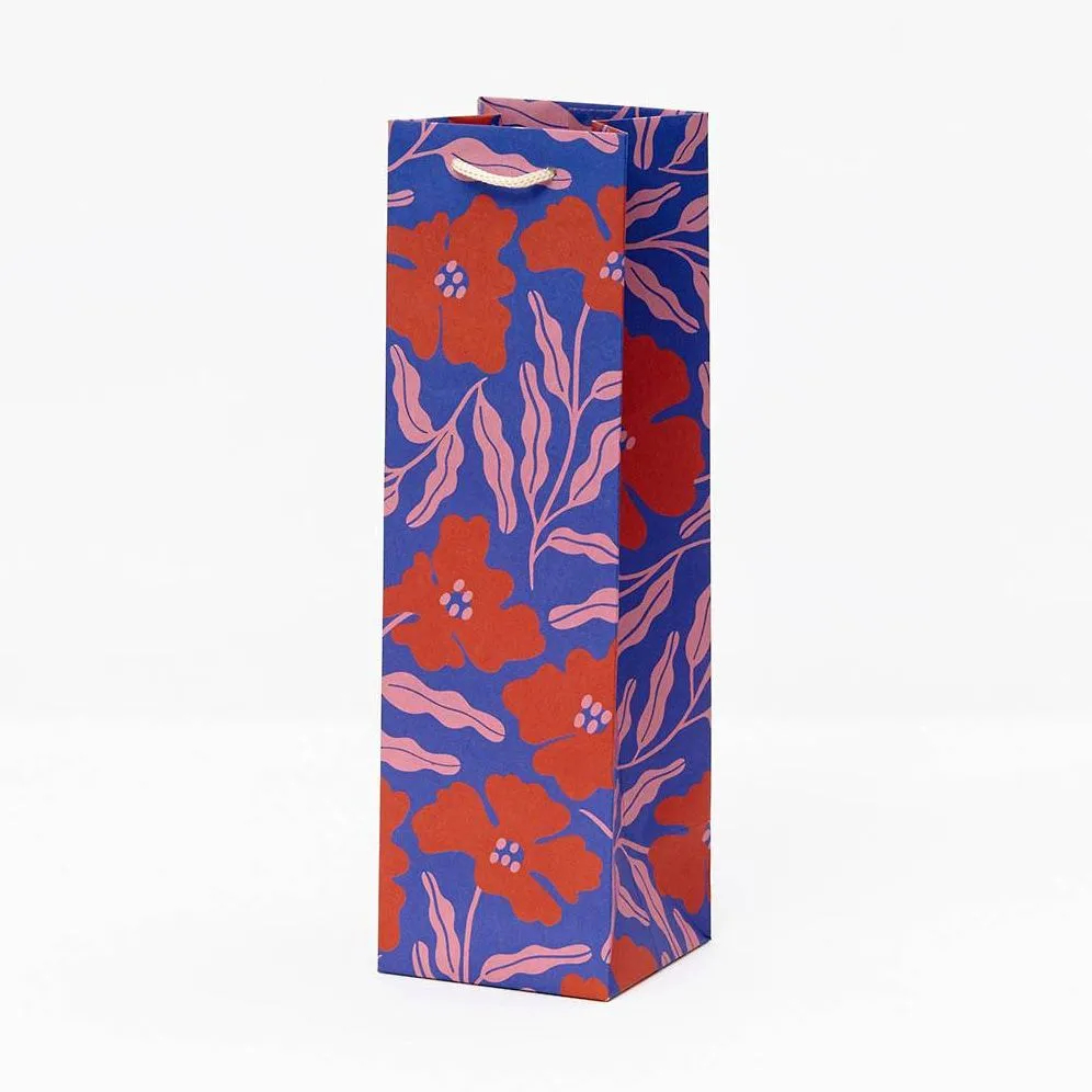 Funky Florals Wine Gift Bag sold by Paper Source