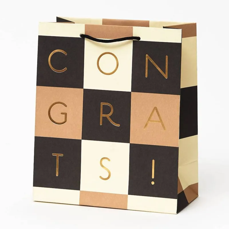 Congrats Check Medium Gift Bag sold by Paper Source