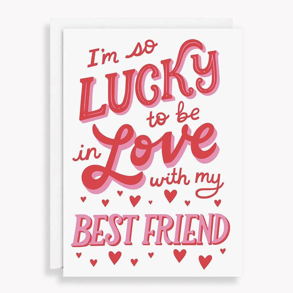 Lucky In Love Valentine's Day Card sold by Paper Source