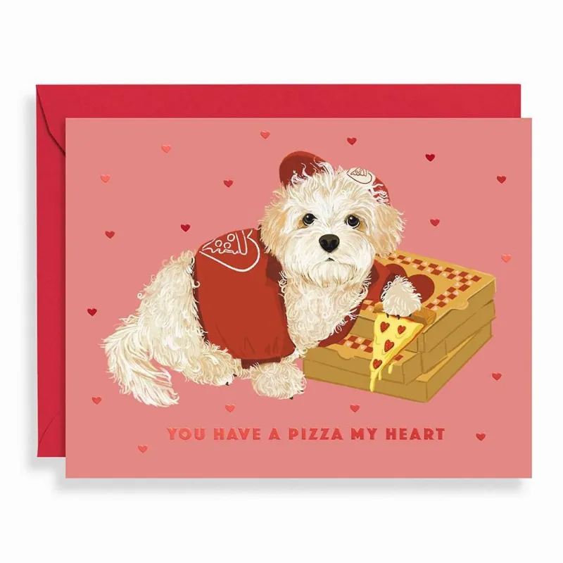 Pizza My Heart Valentine's Day Card sold by Paper Source