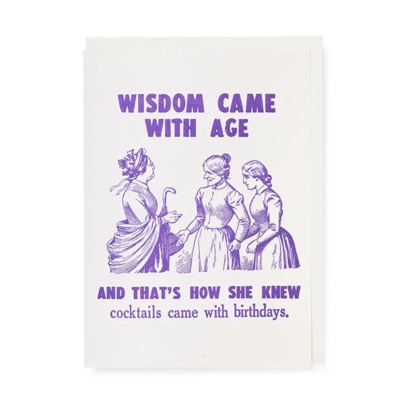 Wisdom with Age Birthday Card made by Paper Source
