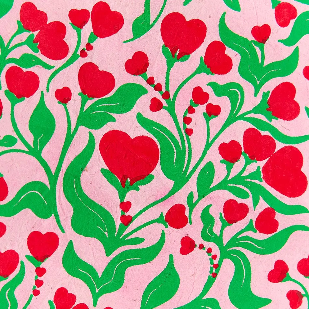 Floral Hearts Handmade Paper sold by Paper Source product image thumbnail 2
