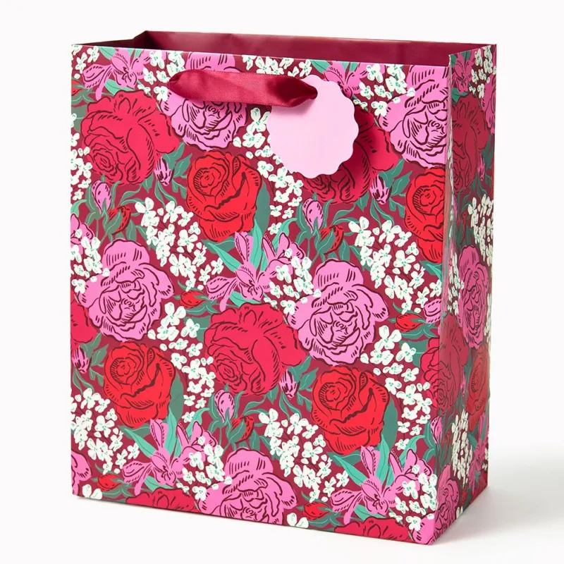 Rose Bouquet Medium Gift Bag sold by Paper Source