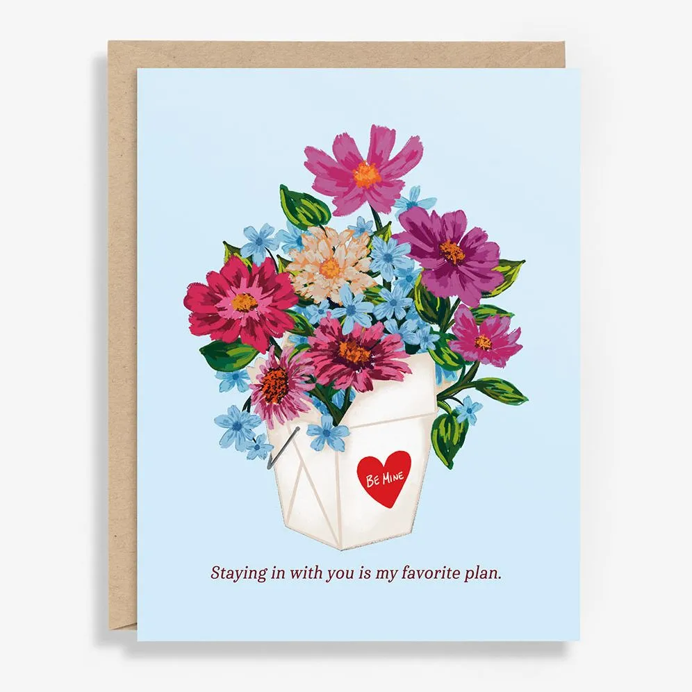 Takeout Flowers Valentine's Day Card sold by Paper Source