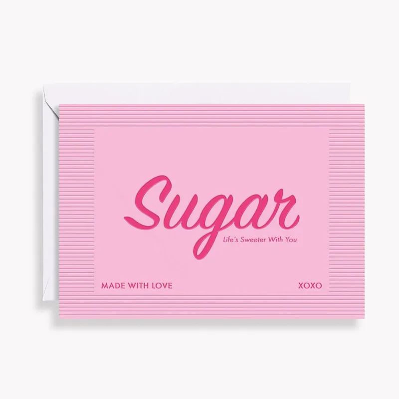 Sugar Packet Valentine's Day Card sold by Paper Source