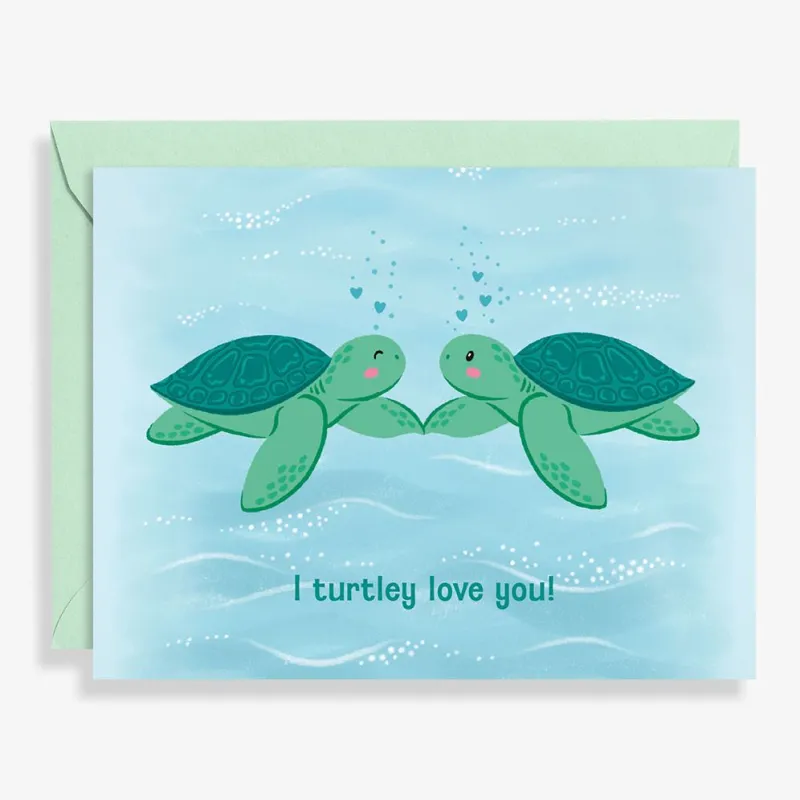 Turtley Love You Valentine's Day Card sold by Paper Source
