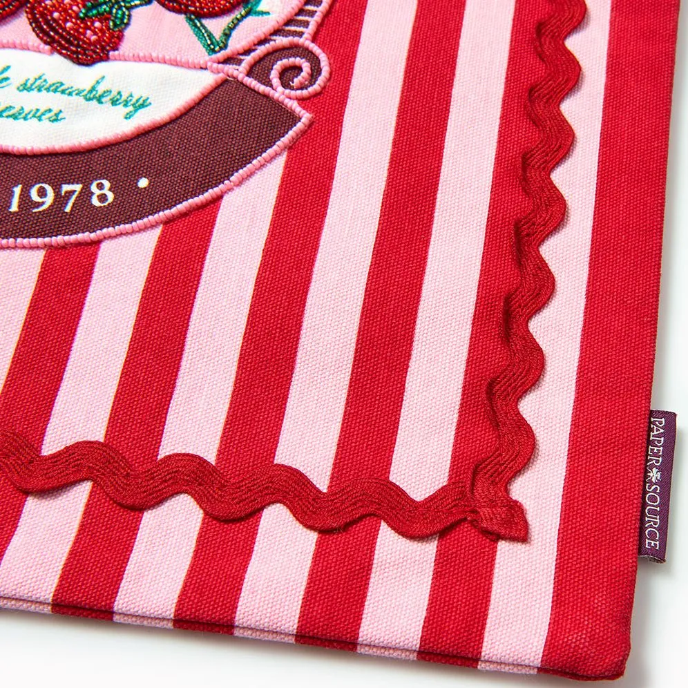 Strawberry Farm Beaded Tote sold by Paper Source product image thumbnail 5