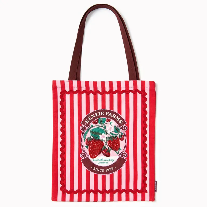 Strawberry Farm Beaded Tote sold by Paper Source