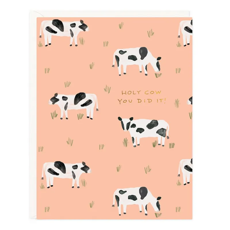 Holy Cow You Did It Congratulations Card sold by Paper Source
