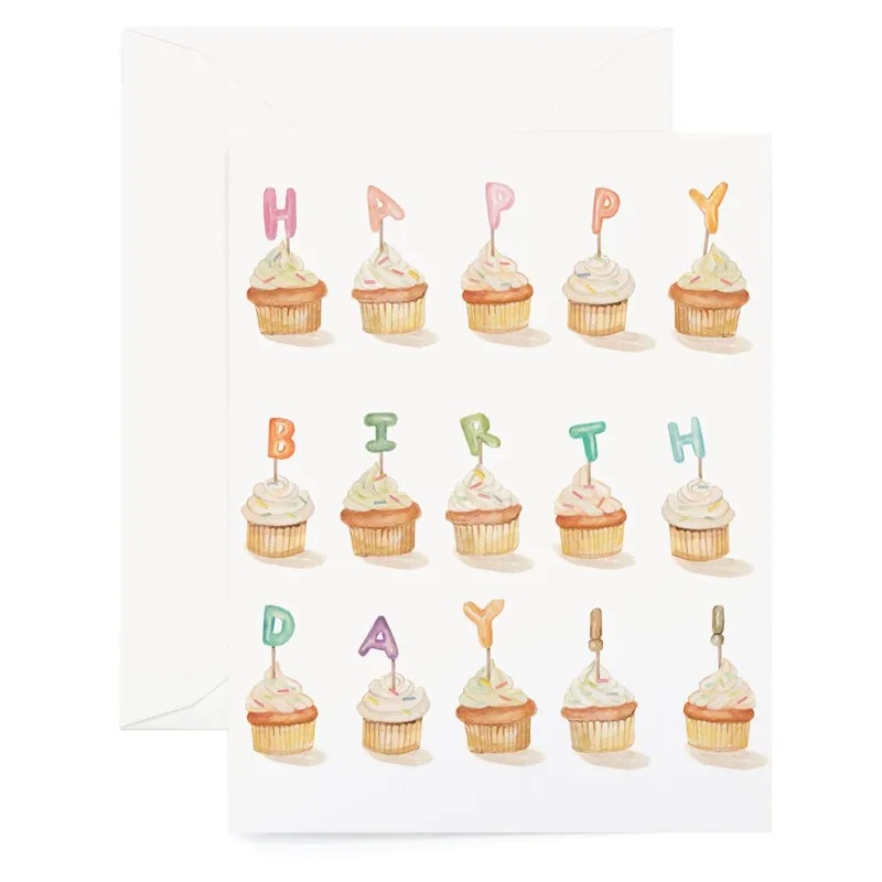 Cupcakes & Candles Birthday Card sold by Paper Source