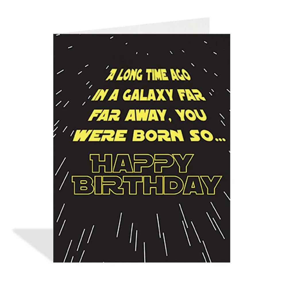 Galaxy Birthday Card sold by Paper Source