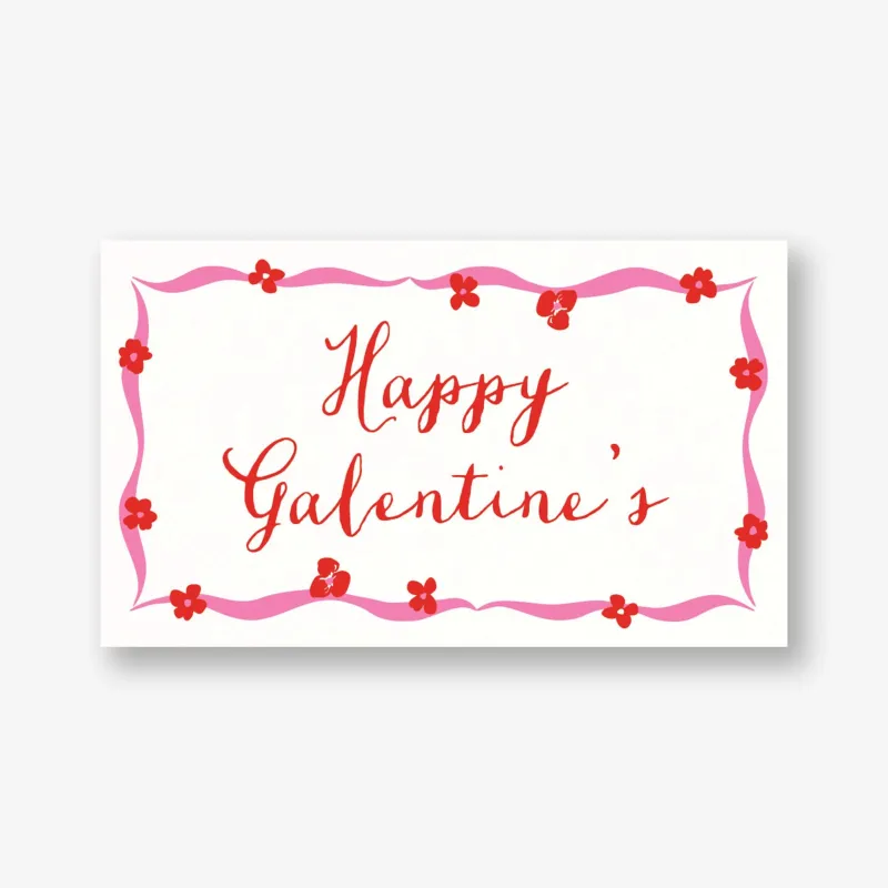 Floral Brushstroke Mini Valentine Card sold by Paper Source