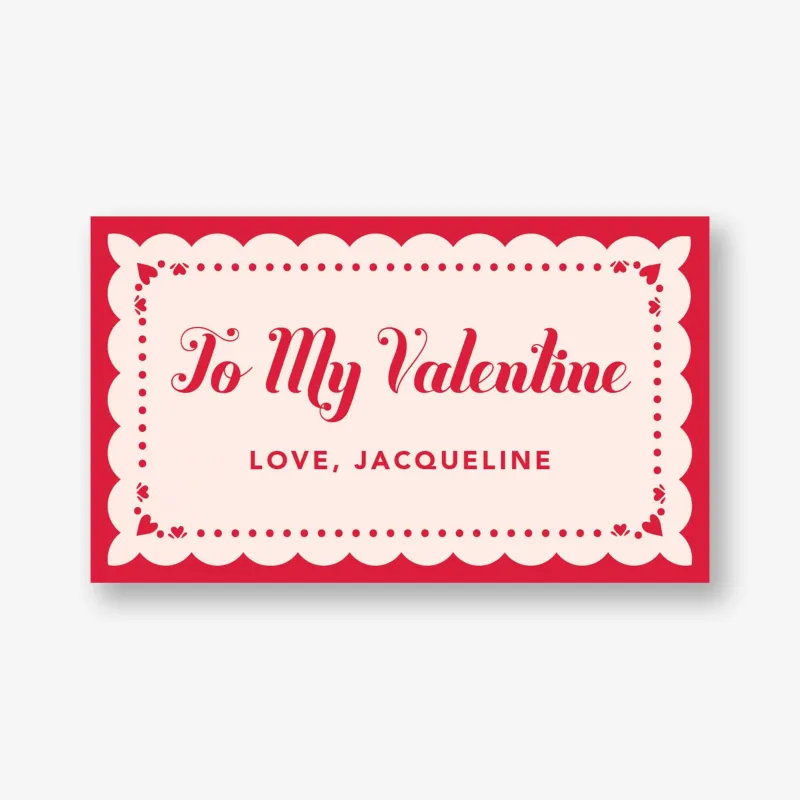 Doily Heart Frame Mini Valentine Card sold by Paper Source