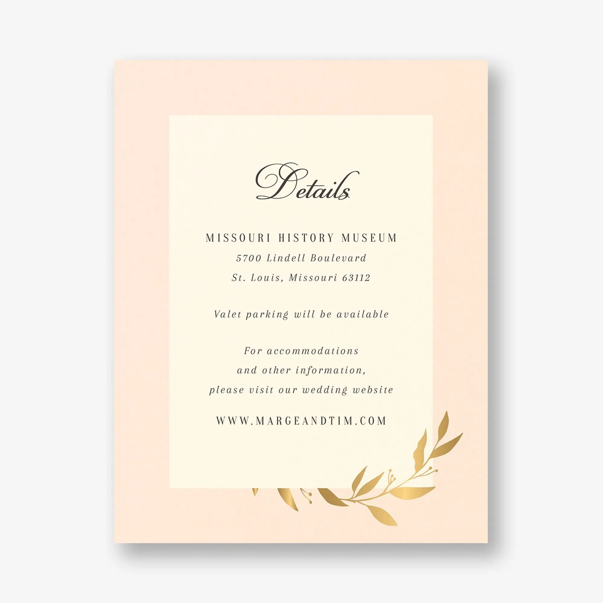 Wrapped Vines Foil Information Card sold by Paper Source product image thumbnail 5