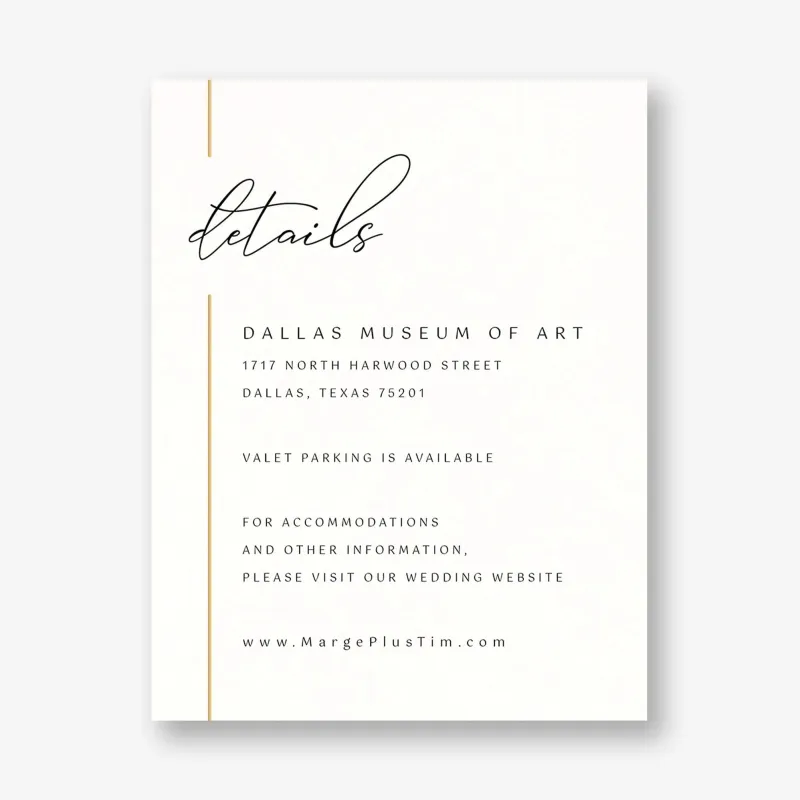 Contemporary Borderline Foil Details Card sold by Paper Source